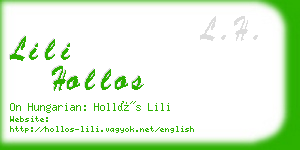lili hollos business card